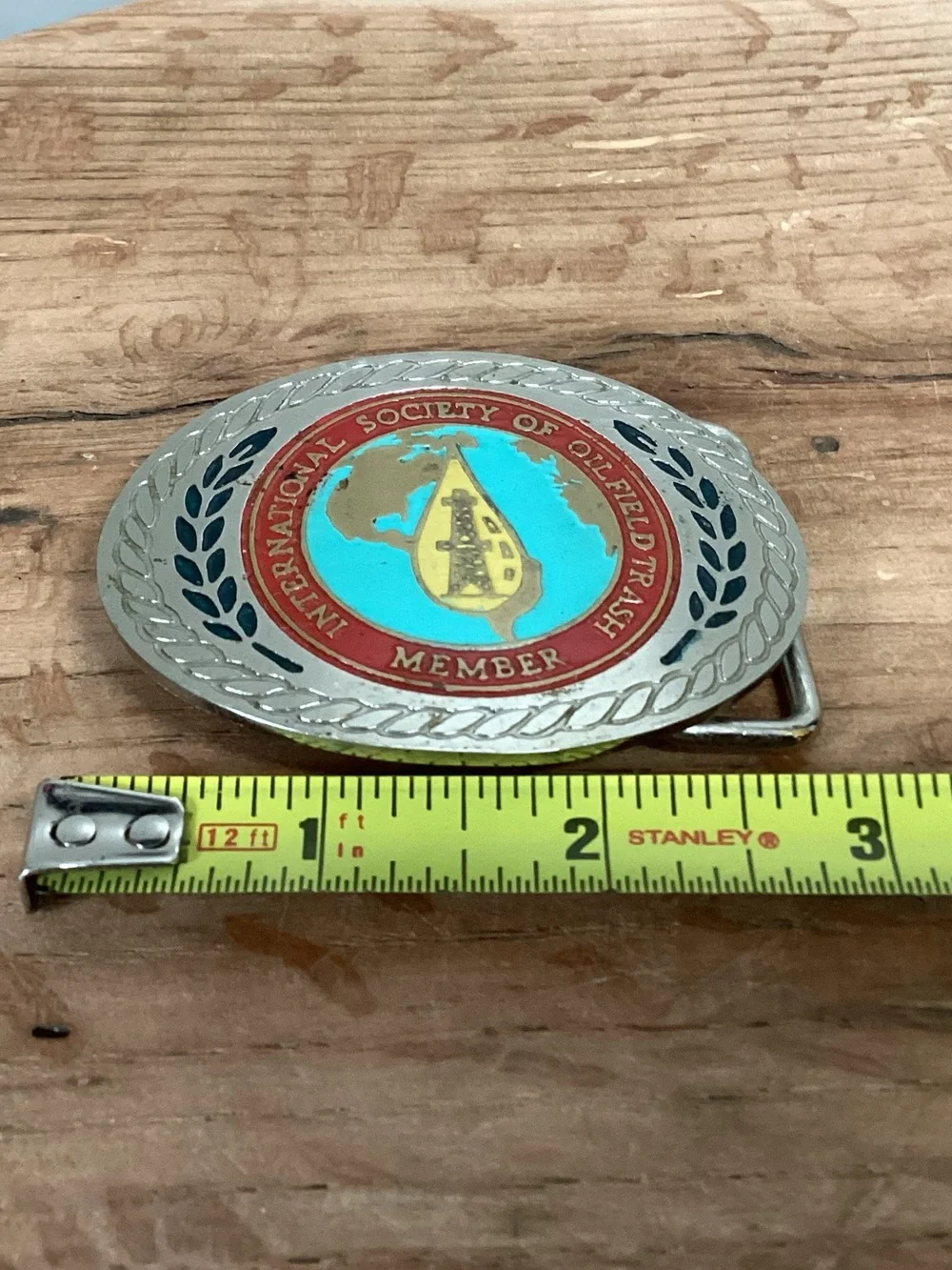 🔴 Vintage - International Society Of Oilfield Trash - Belt Buckle - (ISOT) Rare